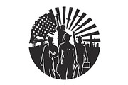 Worker Silhouette Vector Set, an Illustration by musafir_fashion (Thumbnail 17 of 21)