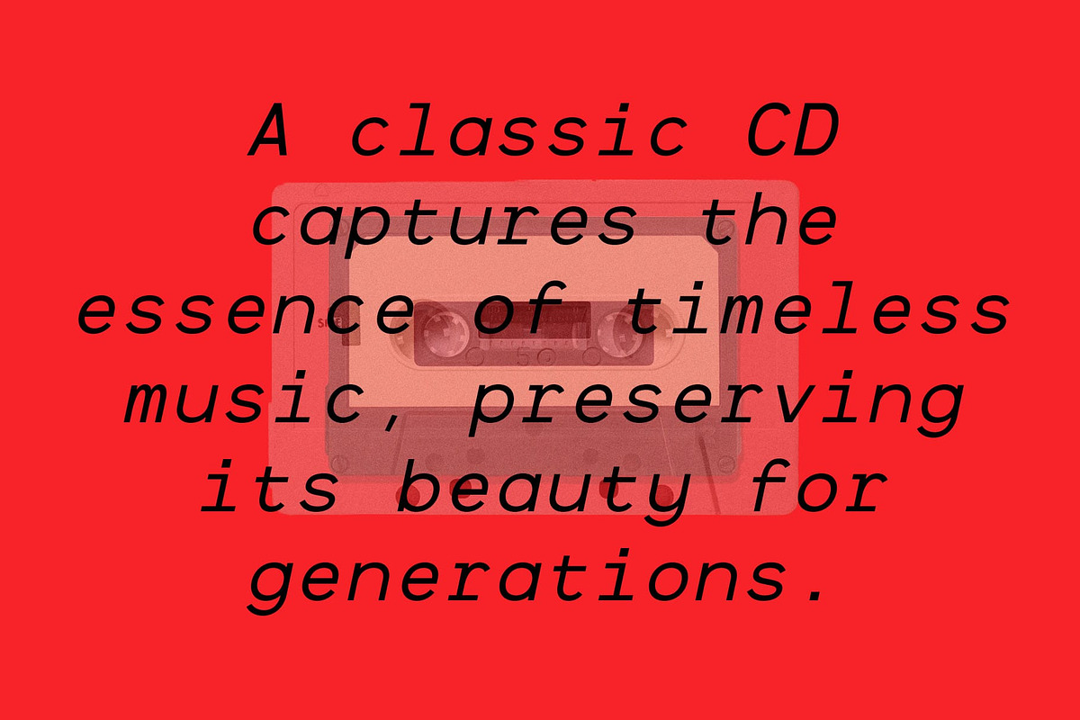 CS Barney Mono – Monospaced Font, a Sans Serif Font by Craft Supply Co. (Photo 7 of 8)