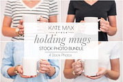 Holding Mugs Stock Photo Bundle, a Product Mockup by Styled Stock House (Thumbnail 1 of 2)