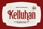 Kelluhan Vintage Serif Typeface, a Serif Font by Imoodev (Thumbnail 1 of 5)