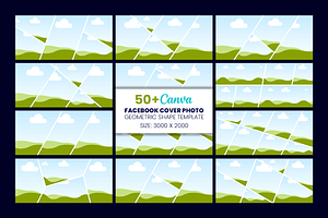 Canva Frame Facebook Cover Templates