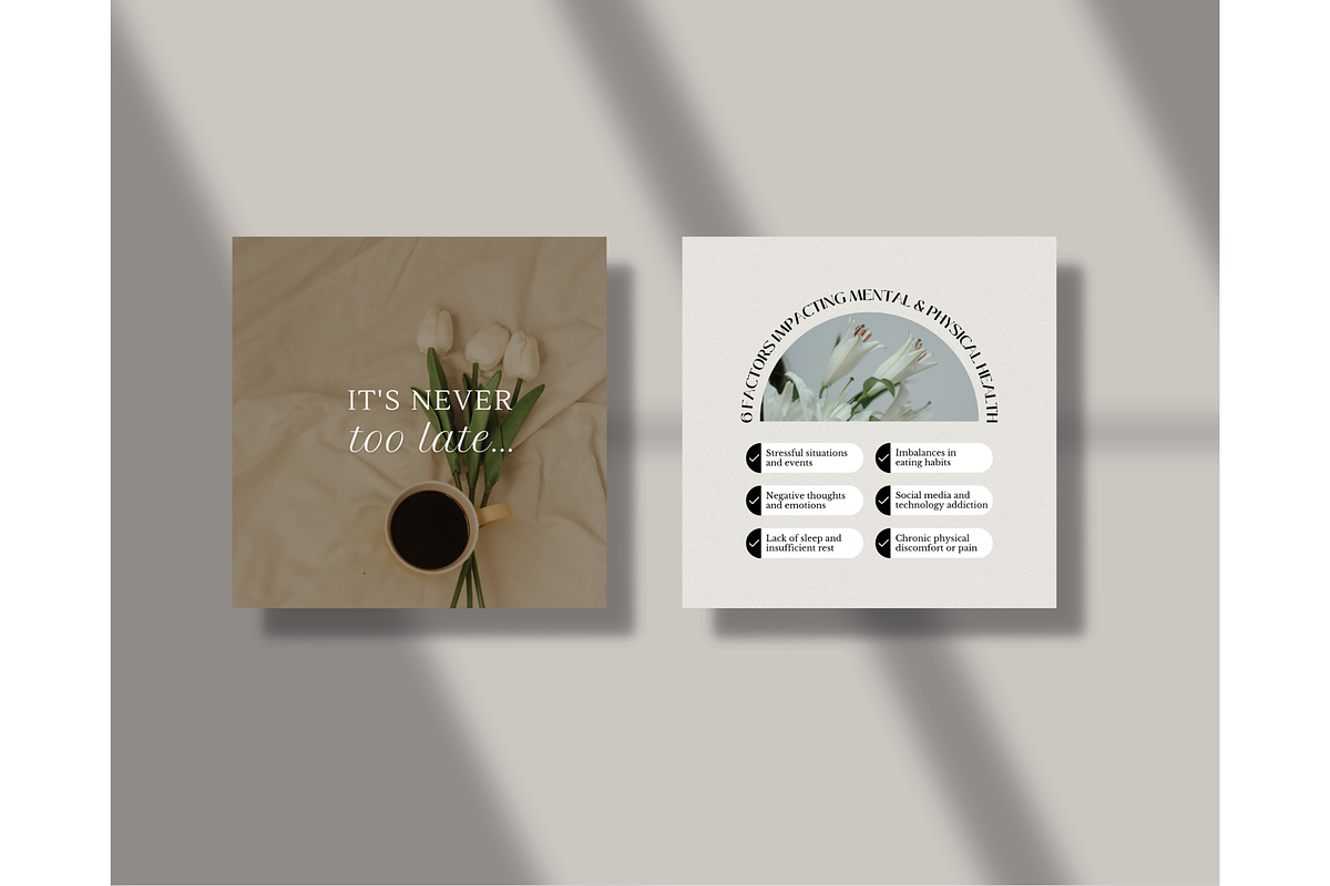 Health & Wellness Instagram - Canva, a Social Media Template by TheTemplateTopia (Photo 3 of 10)
