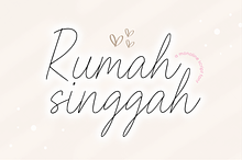 Rumah Singgah A Monoline Script