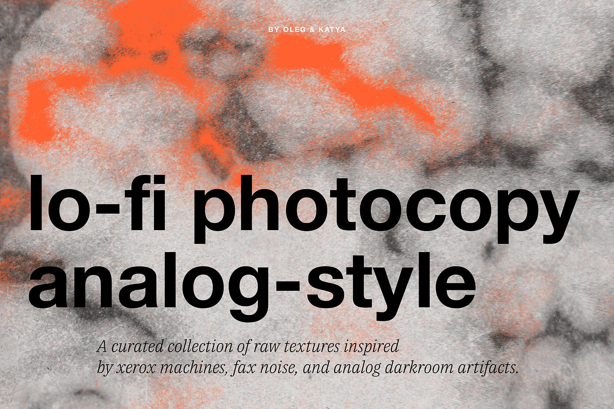 Lo-Fi Photocopy Texture Pack, a Texture Graphic by Oleg and Katja (Photo 1 of 8)