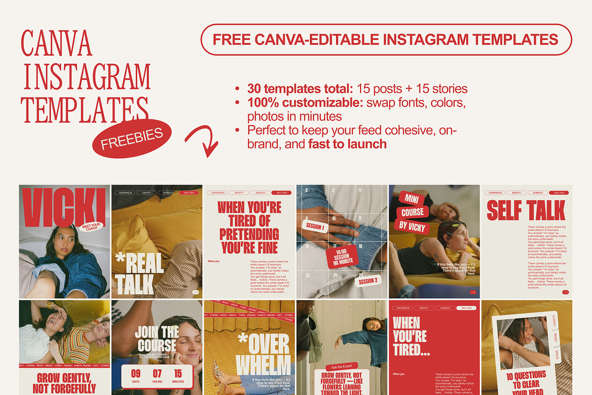 Red Squarespace Website Template, a Squarespace Template by Of July Studio (Photo 9 of 11)