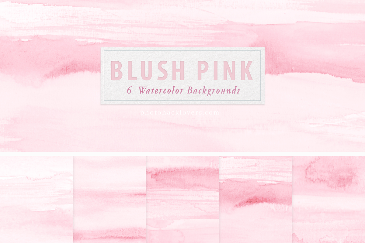 Blush Pink Watercolor Backgrounds, a Graphic by Photohacklovers (Photo 2 of 7)