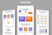 Website Wireframe Template  UX UI, a Wireframe Template by MightyDesign (Thumbnail 1 of 9)