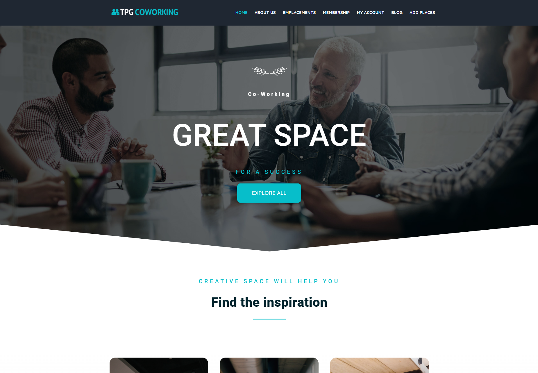 TPG CoWorking – Workspace Theme, a WordPress Template by LTheme