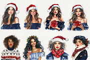 Merry Maritime Christmas Clipart, an Illustration by NadiaTheronArt (Thumbnail 4 of 5)