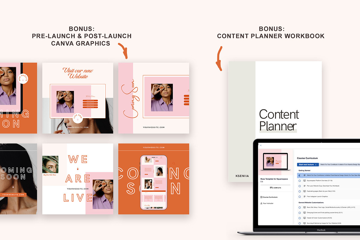 Squarespace 7.1 Website Template, a Landing Page Template by Kseniia_Design (Photo 9 of 11)