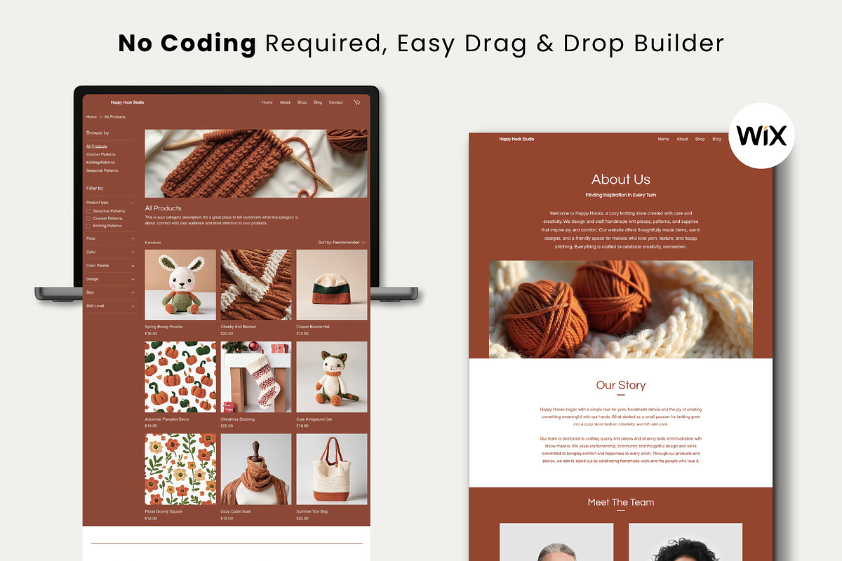 Wix Creative Crafting Online Store, a Wix Template by Sky Dore Design (Photo 5 of 11)