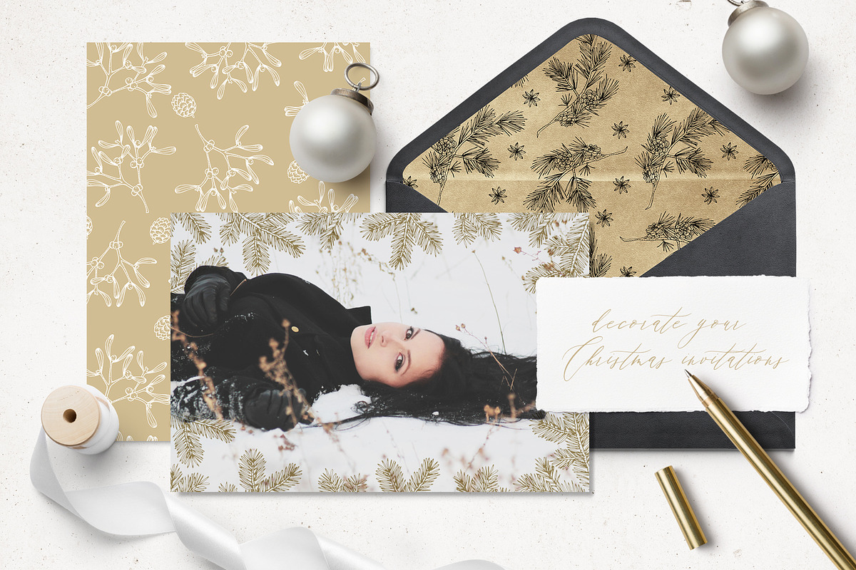 Elegant Christmas collection, an Animal Illustration by Tabita's shop (Photo 2 of 12)