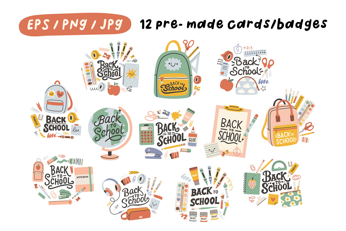 Back to School Clipart, an Education Illustration by spirka.art (Photo 6 of 8)