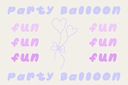 Party Balloon Bubble Font, a Handwritten Font by Eryn Rose Design (Thumbnail 9 of 13)