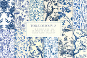 Toile de Jouy Patterns Bundle, a Pattern Graphic by Olya Creative (Thumbnail 7 of 41)