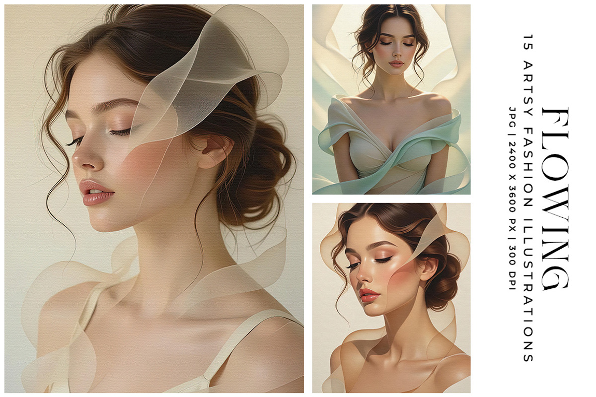 Flowing, a Person Illustration by Digital Art Creations (Photo 2 of 8)