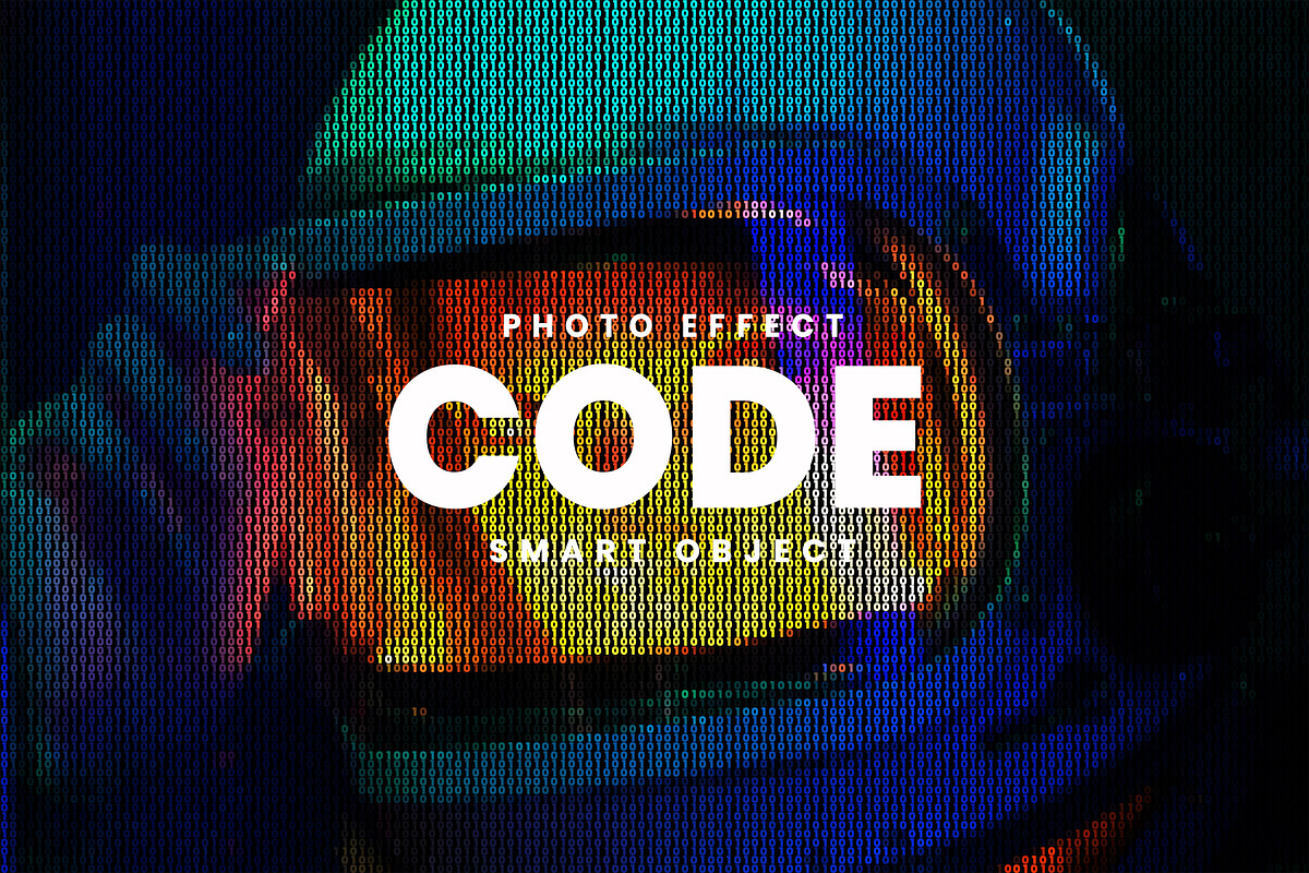 Binary Code Photo Effect, a Layer Style Add-On by Svaha Graphic Studio (Photo 1 of 5)