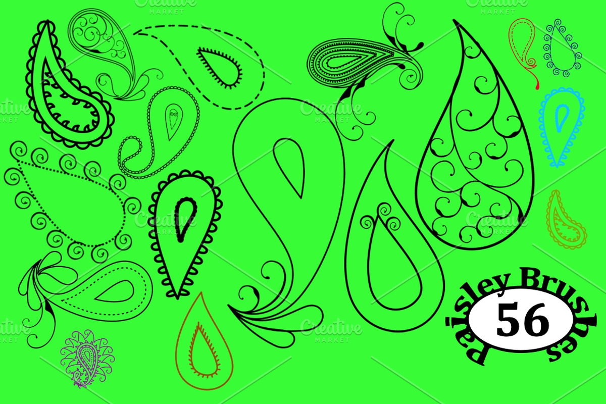 Paisley Brushes, an Illustration by MDD Designs (Photo 2 of 2)