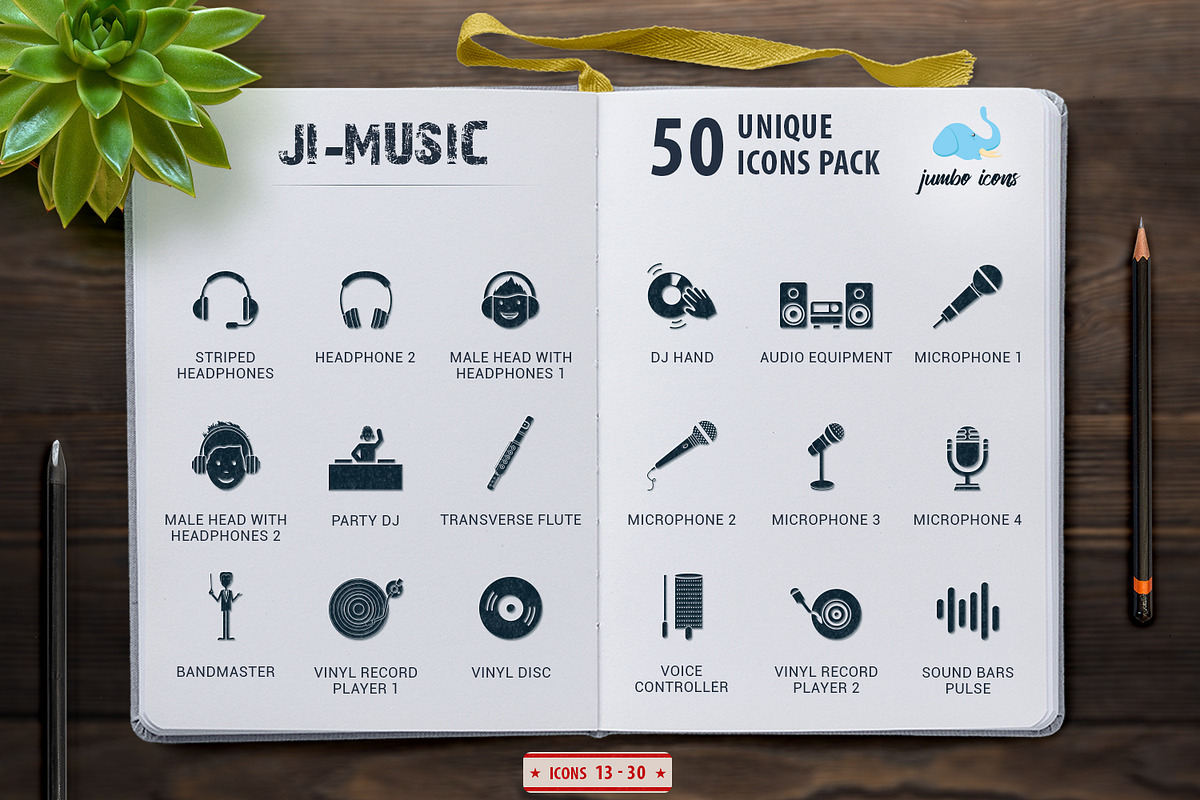 Glyph Icons Music Set, a Solid Icon by Jumbo Icons (Photo 4 of 9)