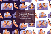 Night with the phon Vector Clipart, a Person Illustration by Universe Mary (Thumbnail 7 of 8)