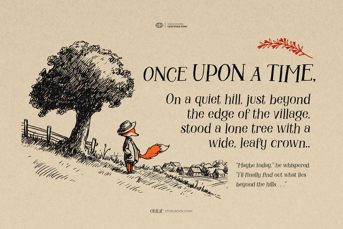 Owlie - Storybook Font, a Font by ikiiko (Photo 2 of 7)
