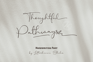 Thoughtful Pathways Font