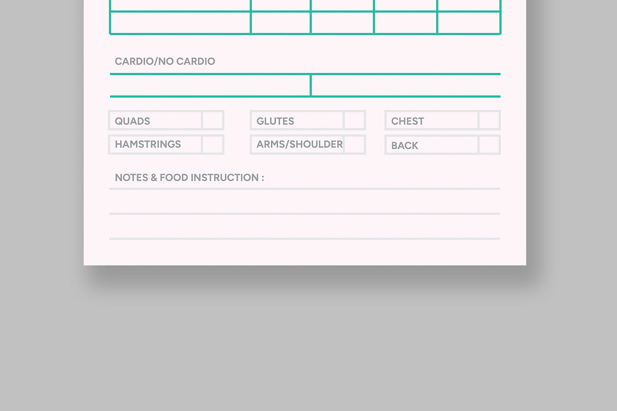 Fitness Planner for Daily Workout, a Stationery Template by ContestDesign (Photo 3 of 3)
