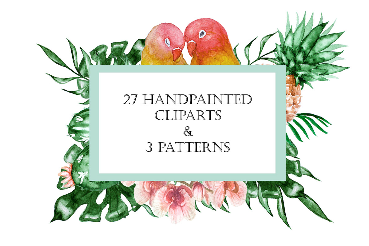 Tropical Paradise Watercolor Set, an Illustration by Anna Faun (Photo 2 of 7)