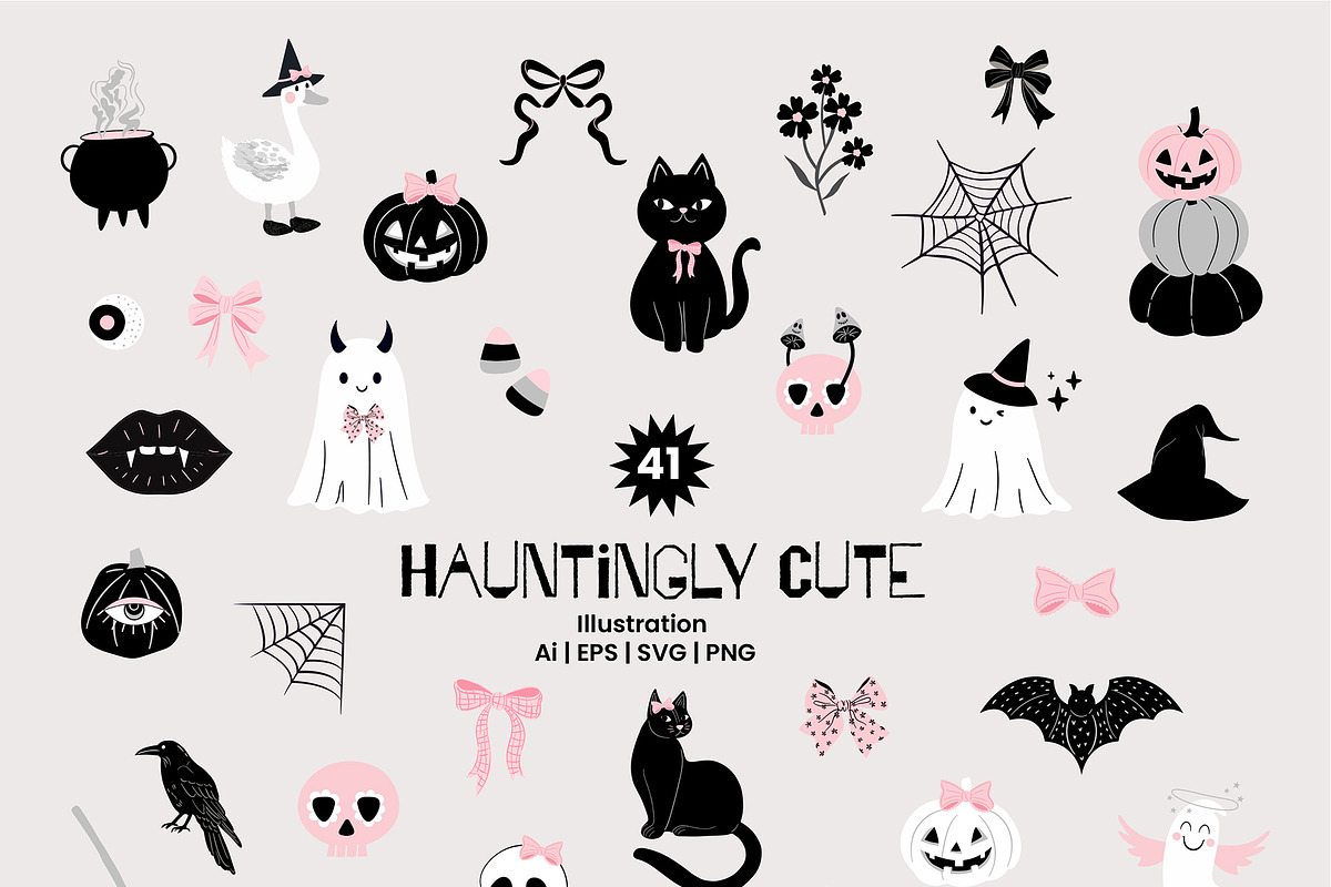 Coquette Halloween Seamless Pattern, a Pattern Graphic by Essentially Nomadic (Photo 9 of 10)