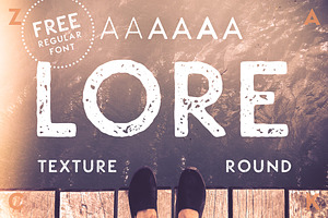 LORE TEXTURE -Geometric Capital Font