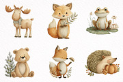 Cute Woodland Animal Clipart, an Illustration by DreamArtGraphic (Thumbnail 7 of 8)