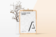 Clipboard With A4 Poster Mockup, a Books & Magazine Mockup by WebAndCat (Thumbnail 7 of 12)