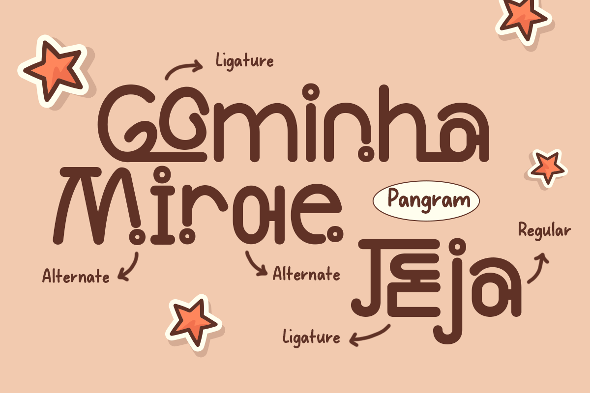 Jaengdo - Korean Display Typeface, a Handwritten Font by Pandeka Studio (Photo 6 of 9)