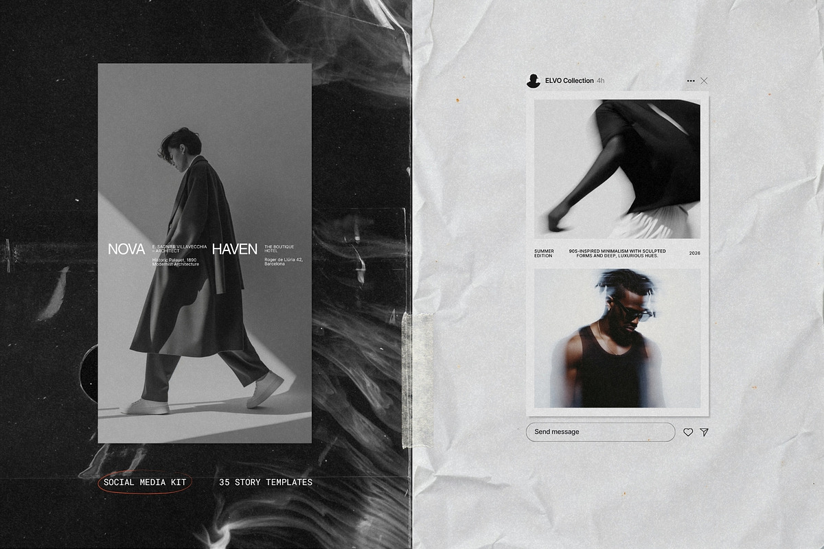 ELVO | Social Media Kit (II), a Social Media Template by Prapti Design (Photo 4 of 10)