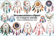 Dreamcatchers clipart bundle, an Illustration by Craft Nest (Thumbnail 1 of 9)