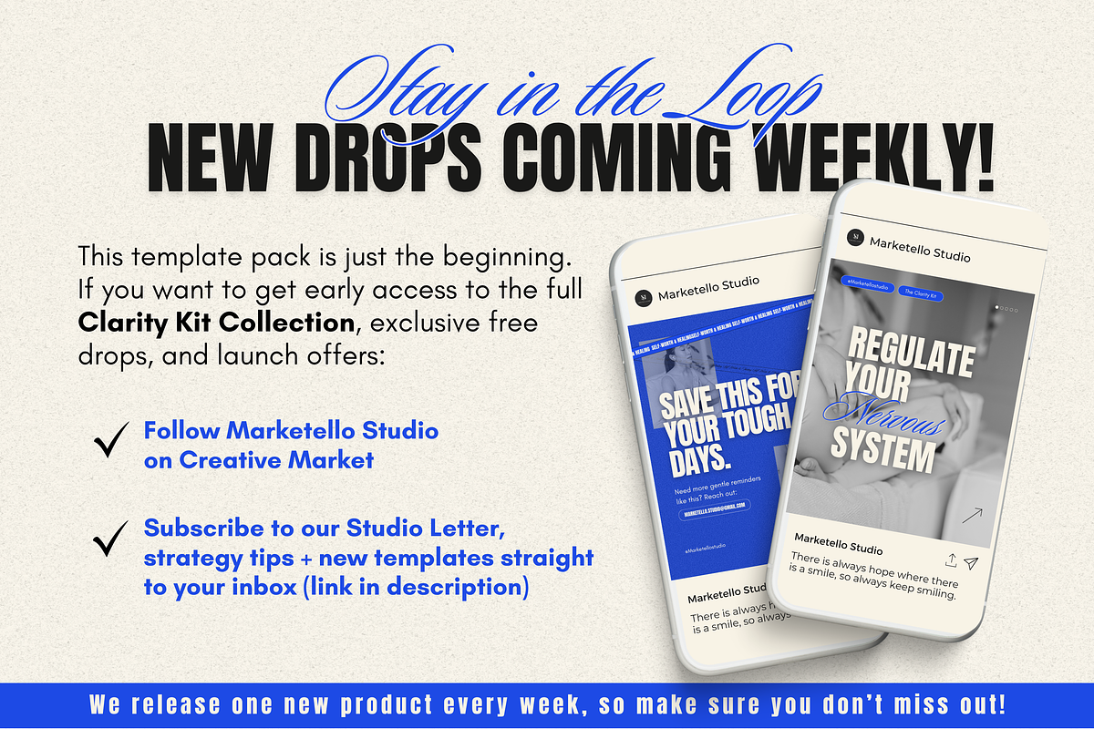 Instagram Carousel CANVA Templates, a Social Media Template by Marketello Studio (Photo 5 of 5)