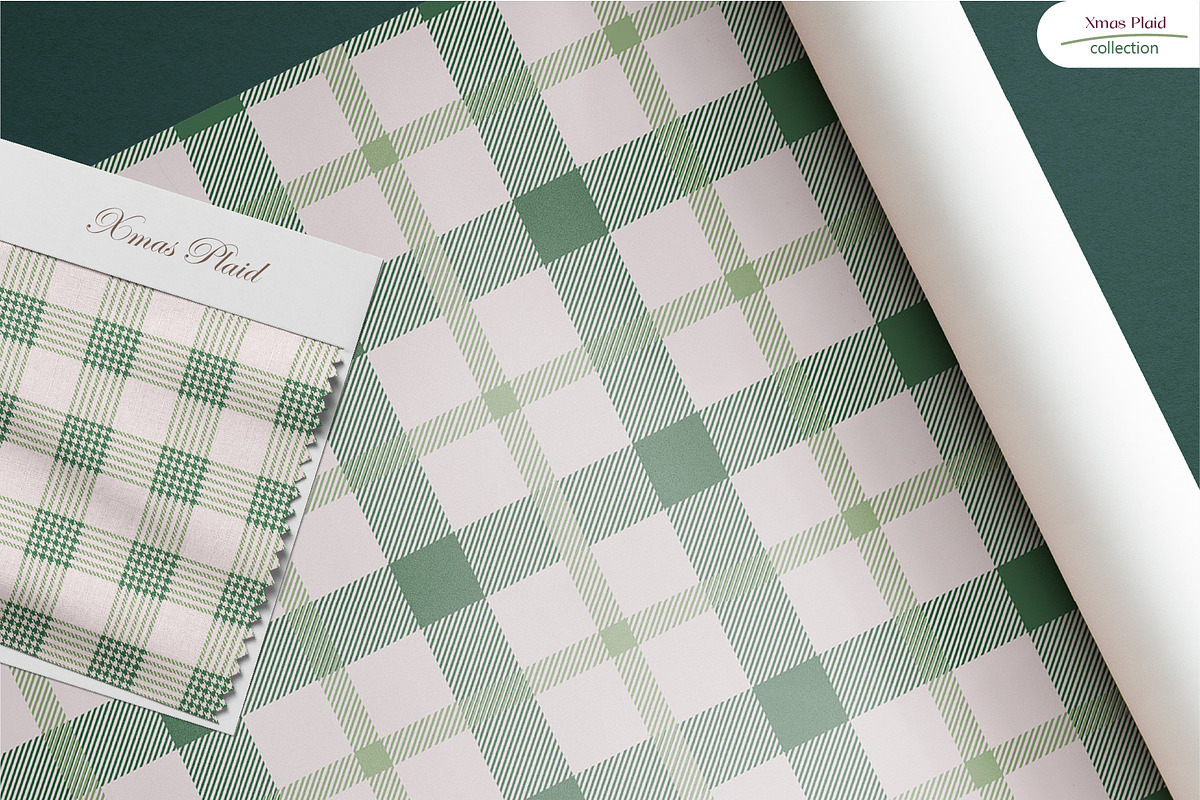 Xmas Plaid - Seamless Patterns, a Pattern Graphic by InaCorart (Photo 6 of 10)