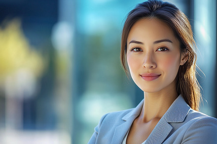 Natural beauty woman in elegant suit, a Person Photo by MistyDay