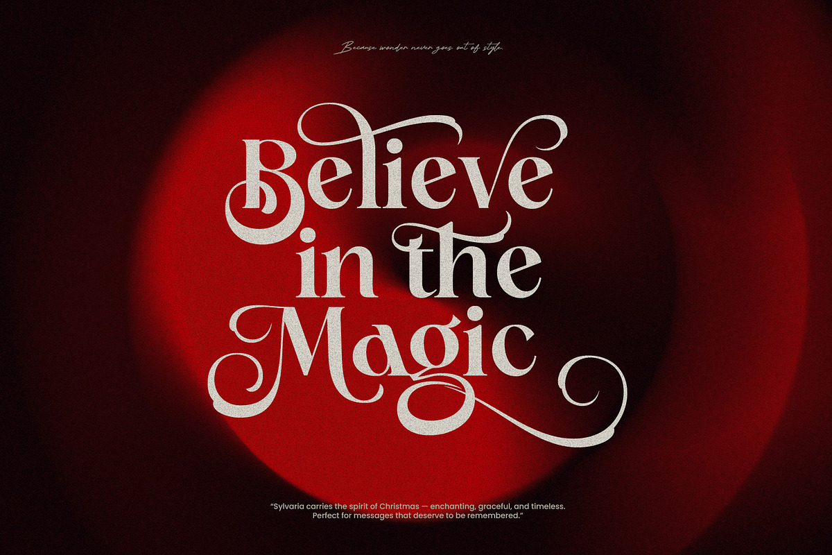 Sylvaria - Elegant Christmas Font, a Serif Font by Inviline.co (Photo 5 of 10)