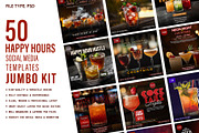 Happy Hour Social Media Post - PSD, a Social Media Template by Allies Interactive (Thumbnail 1 of 4)