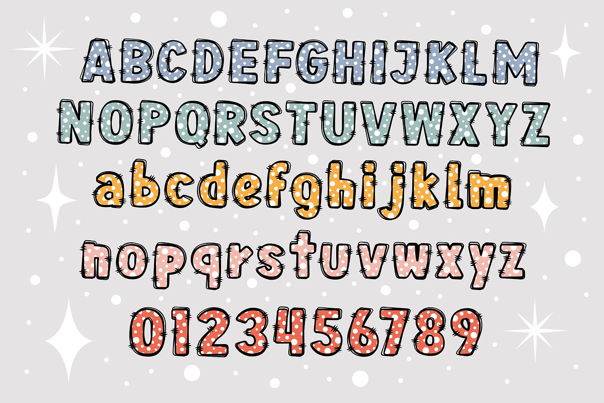 Colors Polka Dots OTF PNG SVG, a Symbol Font by DREAMs Soul G. (Photo 3 of 5)