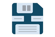 Floppy Flat Icon, a Duotone Icon by Pexelpy (Thumbnail 1 of 2)
