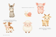 baby animals clipart set, an Animal Illustration by Pink Studio Art (Thumbnail 4 of 10)