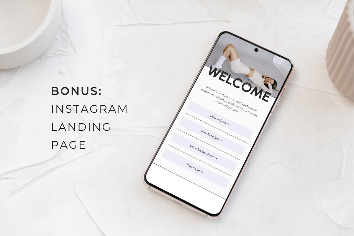 Yoga Studio Website Template preview 7