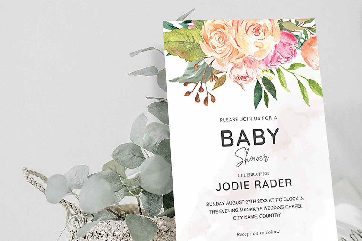 Baby Shower Template, an Invitation Template by ShineOnWedding (Photo 6 of 10)