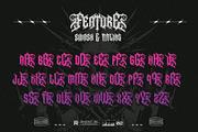 Noctyrr Heavy Metal Gothic Font, a Blackletter Font by Letterara (Thumbnail 12 of 15)