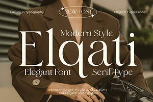 Elqati – Elegant Modern Serif Font