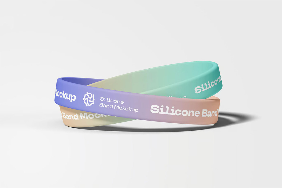 Silicone Band Mockup, an Advertising Mockup by Se٧enStudio (Photo 12 of 13)