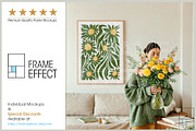 6 Floral Poster Mockups Bundle, a Household Mockup by Frame Effect (Thumbnail 3 of 8)