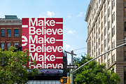 Sunny outdoor urban billboard mockup, a Household Mockup by MakeBelieve (Thumbnail 1 of 2)